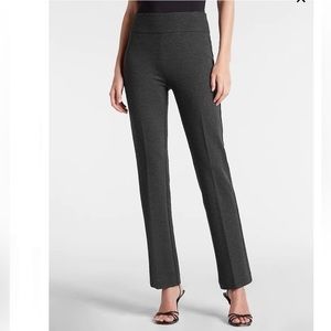 NW Express Columnist High Waisted Knit Pull-On Gray Bootcut Pant